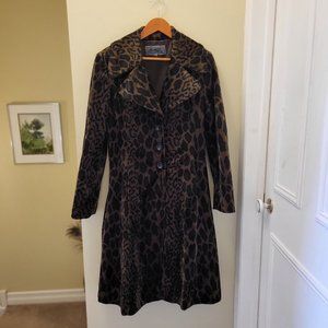 Vintage Faux Leopard Coat